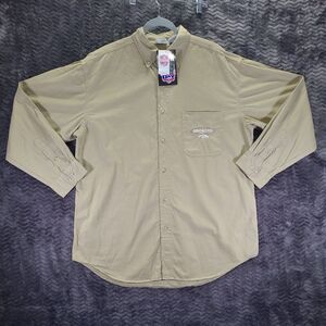 Vintage 1998 The Edge Game Day Denver Broncos Embroidered Button Down Shirt